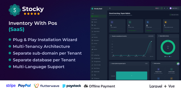 Stocky SaaS – POS & Inventory Management | ERP, HRM, WooCommerce & O…
